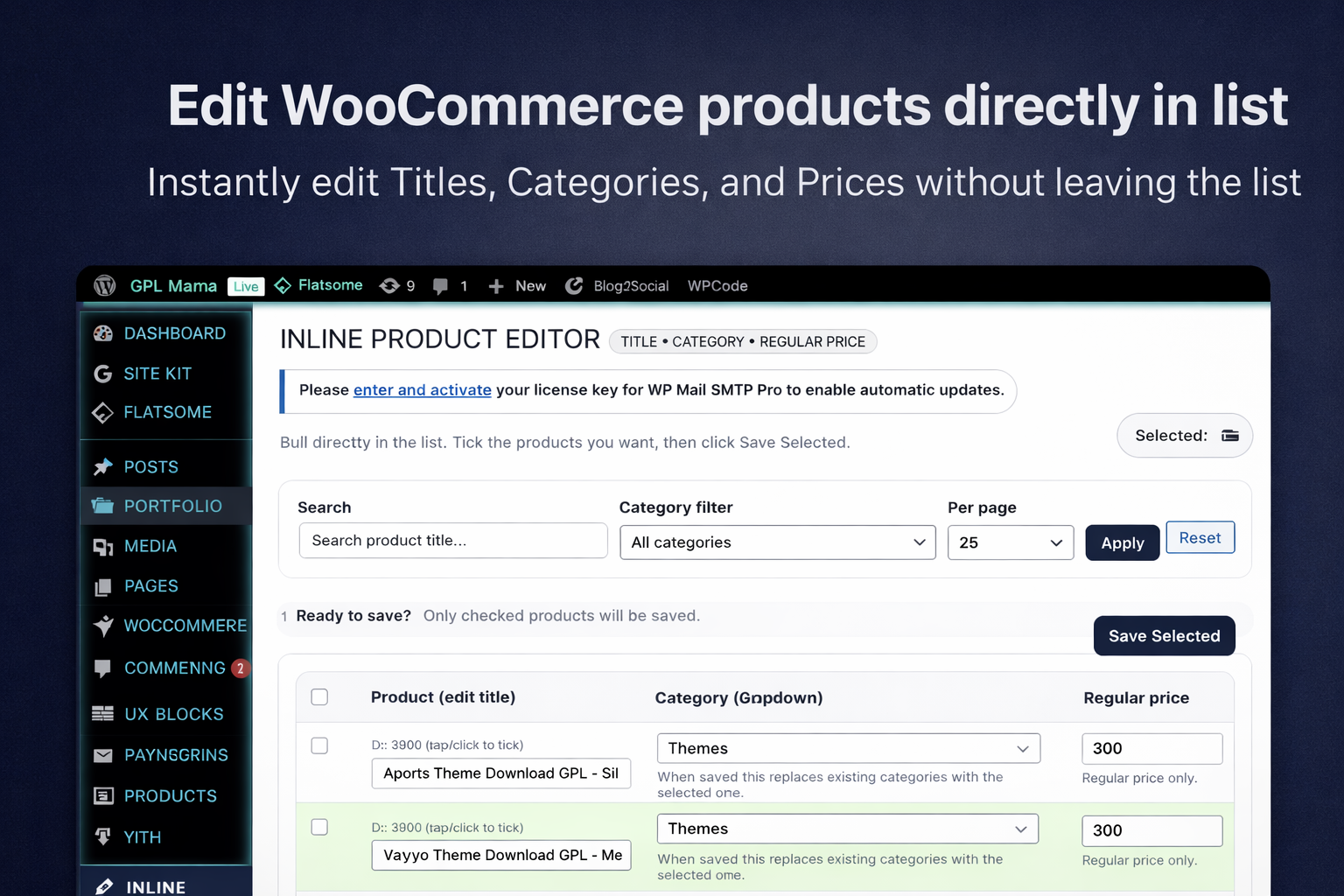 A faster way to edit WooCommerce products